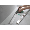 Hansgrohe RainDrain Match caniveau de douche 800 cadre réglable en hauteur ensemble de finition acier inoxydable brossé SW791696
