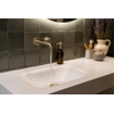 Crosswater MPRO Inbouw Wastafelkraan - inclusief inbouwdeel - 14cm en 22cm uitloop - geborsteld messing (goud) SW209286