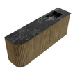 Mondiaz JOYA-DLUX 101.6cm toiletmeubel - ronding links kleur Dusk - Wastafel FAYE positie Rechts 1 kraangat kleur Lava. SW1423266
