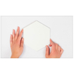 Terravito Bereno carreau mural et de sol - 15x17cm - 9mm - Hexagone - Blanc mat SW476711