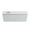 MONDIAZ TURE-DLUX 120cm toiletmeubel Greey. EDEN wastafel Opalo positie links. Met 1 kraangat. SW1104388