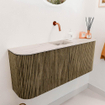 Mondiaz JOYA-DLUX 103.2cm toiletmeubel - ronding links en rechts kleur Dusk - Wastafel FAYE positie Midden Zonder kraangat kleur Nata. SW1425948
