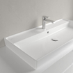 Villeroy & Boch Collaro lavabo-meuble - 100x47cm - avec trop-plein 1 trou de robinet ceramic+ stone white SW358325