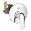 GROHE Euroeco Badmengkraan - inbouw - eengreeps - met omstel - rond - chroom SW1077321