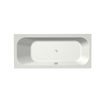 Xenz Aruba Ligbad - 180x80x48 - afvoer Midden - acryl - wit mat SW103117