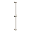 IVY Pact Ensemble de douche de pluie - encastré - inverseur d’arrêt 2 voies - bras mural 40cm - pomme de douche principale moyenne ronde 25cm - barre de douche avec sortie - flexible de douche 150cm - douchette 3 jets - Nickel brossé PVD SW1035277