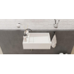 Ideavit Solidcube Fontein 50x30x15cm rechthoek 1 kraangat 1 wasbak Solid surface wit SW85924