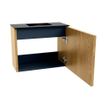 Mondiaz JOYA 50cm meuble de toilette - couleur Oak - Vasque FAYE position Milieu Sans trou de robinet couleur Urban. SW1421154