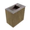 Mondiaz JOYA-DLUX 40cm toiletmeubel - kleur Dusk - Wastafel FAYE positie Links Zonder kraangat kleur Oza. SW1425958