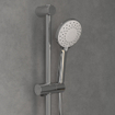Villeroy & Boch Universal Showers Ensemble barre de douche avec trois fonctions pour montage mural - chrome SW974411