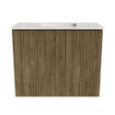 Mondiaz JOYA-DLUX 50cm meuble de toilette - couleur Dusk - Vasque FAYE position Milieu Sans trou de robinet couleur Ostra. SW1423382