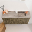 Mondiaz JOYA-DLUX 80cm meuble de toilette - couleur Dusk - Vasque FAYE position Droite 1 trou de robinet couleur Oza. SW1425980