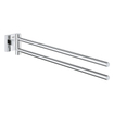 GROHE Start Cube Porte-serviettes - 43,8 cm - 2 couvercles - rotatif - chrome SW878338