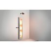 Sunshower Round Plus L infrarood + UV licht opbouw incl. Wandbeugel 185x33x12cm full body Sand White SW769472