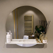 Mondiaz SPOT Miroir de salle de bain - rond 70cm - plan de miroir - couleur Frappe SW1233167