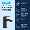 Grohe Dice Wastafelmengkraan - m-size - opbouw - koude start - klikwaste - mat zwart SW1440585