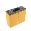 MONDIAZ TURE-DLUX Meuble toilette - 60cm - Ocher - EDEN - vasque Lava - position centrale - sans trou de robinet SW1103928