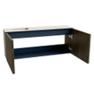 Mondiaz JOYA-DLUX 100cm meuble de toilette - couleur Shadow - Vasque FAYE position Gauche Sans trou de robinet couleur Meli. SW1424900