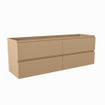 Mondiaz HAY wastafelonderkast - 140x40x50cm - 4 lades - uitsparing rechts - softclose - Oro SW1016072