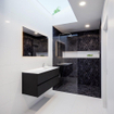 MONDIAZ VICA Ensemble de meubles de salle de bains - 120cm - 2 tiroirs - lavabo Moon à droite - 1 trou de robinet - solid surface urban SW410136