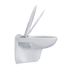 Adema Classico toiletset bestaande uit inbouwreservoir en toiletpot, basic toiletzitting en bedieningsplaat zwart SW794522