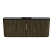 Mondiaz JOYA 103.2cm toiletmeubel - ronding links en rechts kleur Shadow - Wastafel FAYE positie Midden 1 kraangat kleur Urban. SW1421529