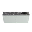 MONDIAZ TURE-DLUX Meuble de toilettes 120 cm Greey. Lavabo EDEN Lava position droite. Avec 1 trou de robinet. SW1103810