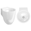 Clou Flush 6 lave-mains 27x28cm sans trou de robinet Céramique Blanc SW9336