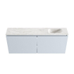 MONDIAZ TURE-DLUX Meuble toilette - 120cm - Clay - EDEN - vasque Ostra - position droite - 1 trou de robinet SW1104846