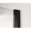 Fortifura Galeria Douche à l'italienne - 80x200cm - verre nervuré - Noir mat SW876964