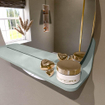 Mondiaz SPOT Miroir de salle de bain - rond 50cm - plan de miroir - couleur Greey SW1235533