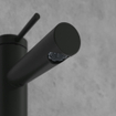 Villeroy & Boch Loop & Friends ensemble de robinet à une poignée avec bonde de vidage à tirette - noir mat SW974128