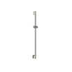 Hotbath Barre de douche coulissante - 90cm - entrée d'eau intégrée - rond - ABS - nickel brossé (inox) SW15804