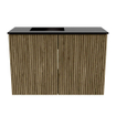 Mondiaz JOYA 60cm toiletmeubel - kleur Dusk - Wastafel FAYE positie Links Zonder kraangat kleur Urban. SW1421624