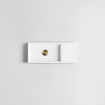Clou Mini Wash Me fontein 45x19cm zonder kraangat en plug kranenbank rechts Keramiek Wit SW9289