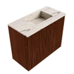 Mondiaz JOYA-DLUX 50cm toiletmeubel - kleur Ruby - Wastafel FAYE positie Rechts Zonder kraangat kleur Nata. SW1425413