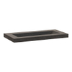 BRAUER Magma Vasque peu profonde 80x40x5cm - 1 bassin - 0 trous de robinet - pierre naturelle - basalte anthracite SW23894