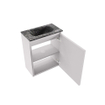 MONDIAZ TURE-DLUX meuble WC 40 cm Cale. EDEN lavabo Lava position milieu. Sans trou de robinet. SW1103667