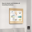 Umbra Lookout cadre photo 6x50x50cm mural bois de paulownia naturel SW539599
