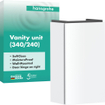 Hansgrohe Xilesa E meuble de salle de bains 340/240 pour lave-mains, charnière droite blanc mat SW1406595