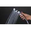 Hansgrohe Raindance Select E300 Colonne de douche avec Showertablet 300 robinet mural thermostatique avec douchette à main 3 jets et douche de tête 3 jets chrome 0452232