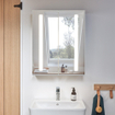 Villeroy & Boch My View 14+ armoire de toilette - avec 2 portes avec éclairage LED vertical 60x75x17.3cm - incl. boîte à médicaments verrouillable 1025443