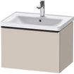 Duravit D-neo Meuble sous vasque 63.4x45.2x44cm 1 tiroir Taupe mat SW640735