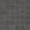 Atlas concorde solution mosaïque 29.6x29.6cm 8mm rectifiée aspect pierre naturelle noir SW863144