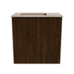 Mondiaz JOYA-DLUX 40cm meuble de toilette - couleur Walnut - Vasque FAYE position Gauche Sans trou de robinet couleur Arena. SW1424317
