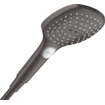 Hansgrohe Raindance Select Ensemble de douche - pomme de douche - douchette - flexible de douche - thermostat - élément encastré - coude mural - support de douche - chrome noir SW1208561