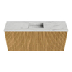 Mondiaz JOYA-DLUX 90cm toiletmeubel - kleur Oak - Wastafel FAYE positie Midden Zonder kraangat kleur Opalo. SW1422169