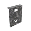 MONDIAZ HOPE Toiletplaat Set - solid surface achterwand - 100x125cm - Planchet 100x23cm - voorgeboord - Lava SW1105151