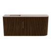 Mondiaz JOYA-DLUX Meuble de salle de bains 91,6cm - arrondi droit couleur Noyer - Vasque FAYE position Gauche 1 trou de robinet couleur Saba SW1424674