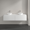 Villeroy & Boch Legato onderkast met 2 laden voor 2 waskommen 160x50x38cm matwit 0124768